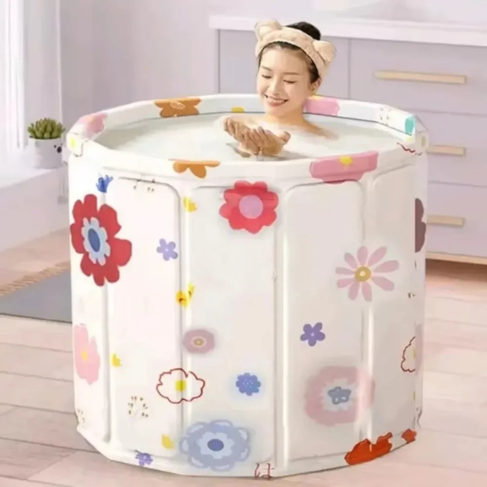 Kalmbath Essentiel – Baignoire pliable isolée ronde adulte