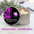 Kalmbath Lavande – Coffret 3 bougies de massage à la cire de soja