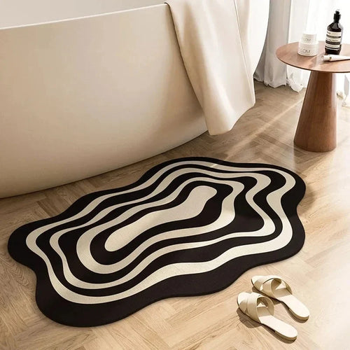 Kalmbath Diatom – Lot de 2 tapis de bain en terre de diatomée 40 × 60 cm