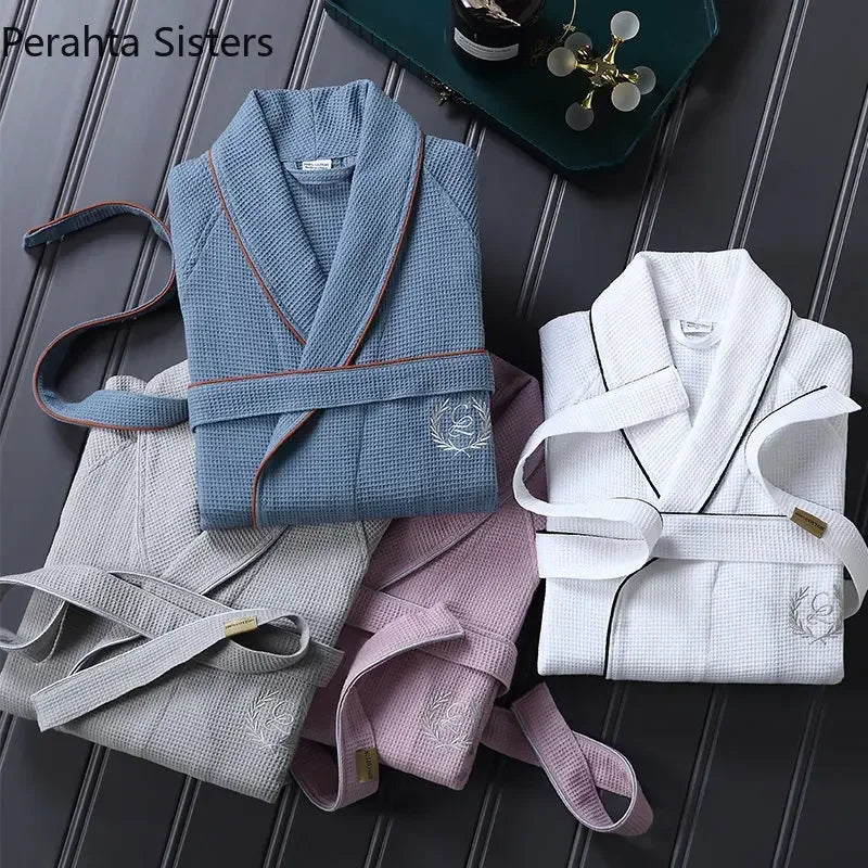 Kalmbath Waffle – Peignoir 100 % coton gaufré